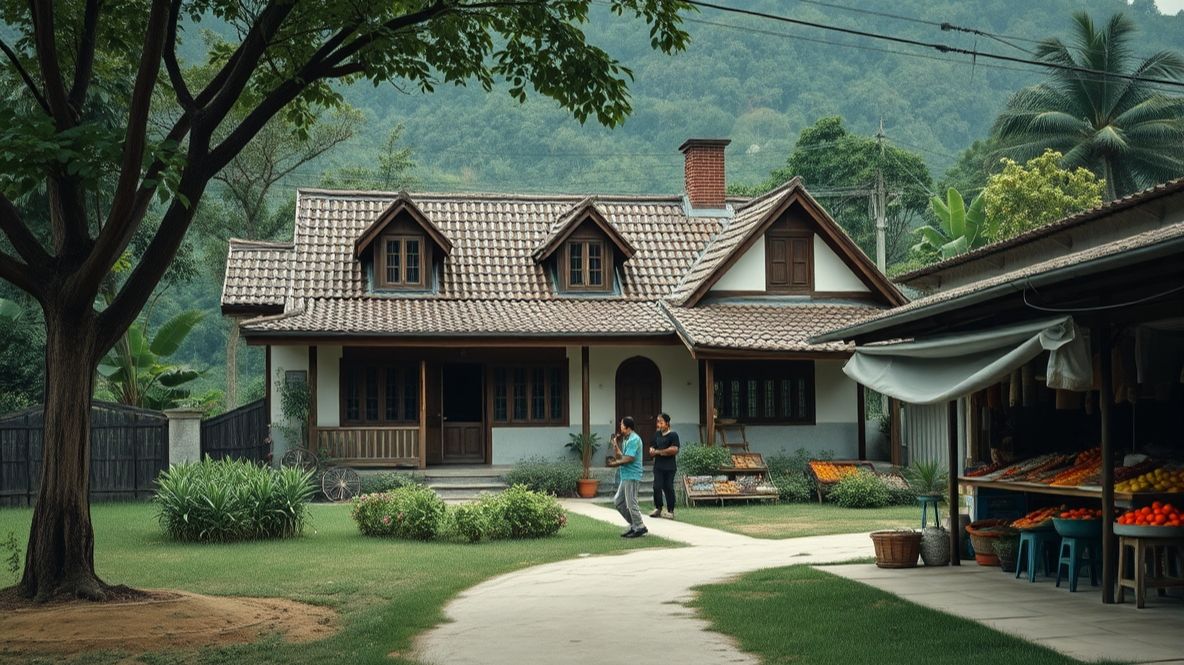 Девушки возвращаются: поездка на сельский рынок и помощь одинокой пожилой женщине с ремонтом дома.