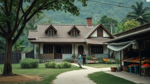 Девушки возвращаются: поездка на сельский рынок и помощь одинокой пожилой женщине с ремонтом дома.