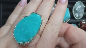 Каменная лавка( кольца в мельхиоре и нейзильбере, распродажа диоптазов 1 часть)
