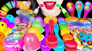 🌈 Радужные десерты 🌈 - СЛАДОСТИ и МАГИЧЕСКИЕ желе АСМР Мукбанг. ASMR еда.