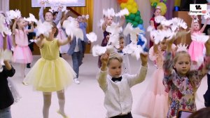 Танец с бумажными журавликами - видеосъемка выпускного в детском саду и школе, подробно в описании