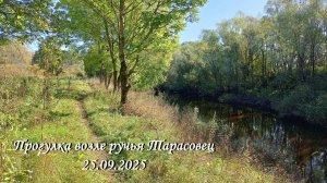 ПРОГУЛКА ВОЗЛЕ РУЧЬЯ ТАРАСОВЕЦ 25.09.2025 (© съёмка, монтаж Марины Романовой)