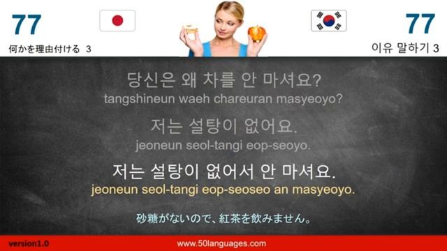 たった100レッスンで韓国語の基礎を学ぼう  51-100