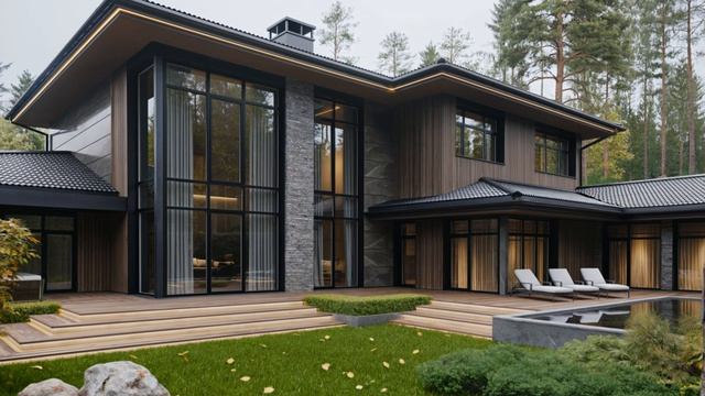 Дом в стиле Райта «HIGHLAND»