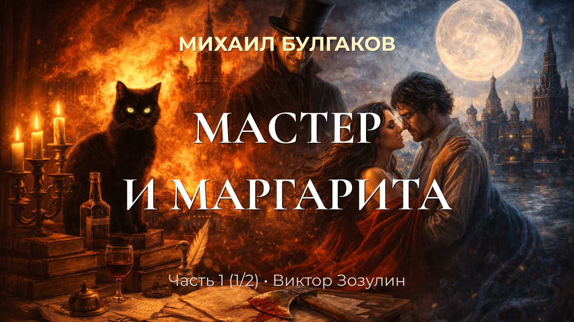 Аудиокнига: Мастер и Маргарита — Часть 1 (1/2) | Михаил Булгаков | читает Виктор Зозулин