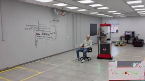 Работа навигации логистического робота SM Robotics MULE
