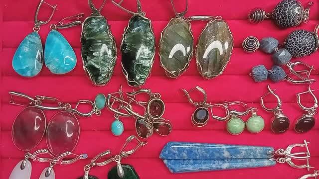 Каменная лавка( наборы в нейзильбере,кулоны, серьги, ювелирный сплав 2 часть)