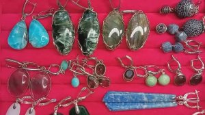 Каменная лавка( наборы в нейзильбере,кулоны, серьги, ювелирный сплав 2 часть)