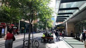 Сидней Австралия 2026 Расслабляющая прогулка по деловому центру в выходной день