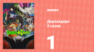 Дорохедоро 2 сезон 1 серия (аниме-сериал, 2026)
