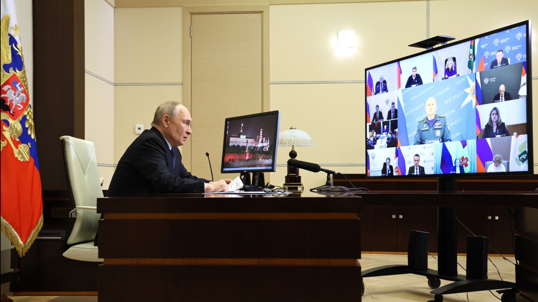 Владимир Путин совещание по вопросам ликвидации последствий паводков в Дагестане, 7 апреля 2026 года