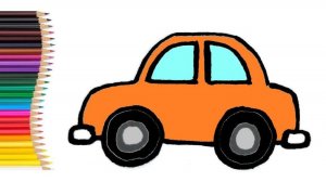 Как нарисовать детскую МАШИНКУ Рисуем детский автомобиль