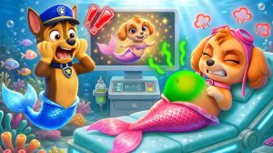 Мультики для детей О боже! Русалочка SKYE заболела! Что произошло?» | Щенячий патруль.