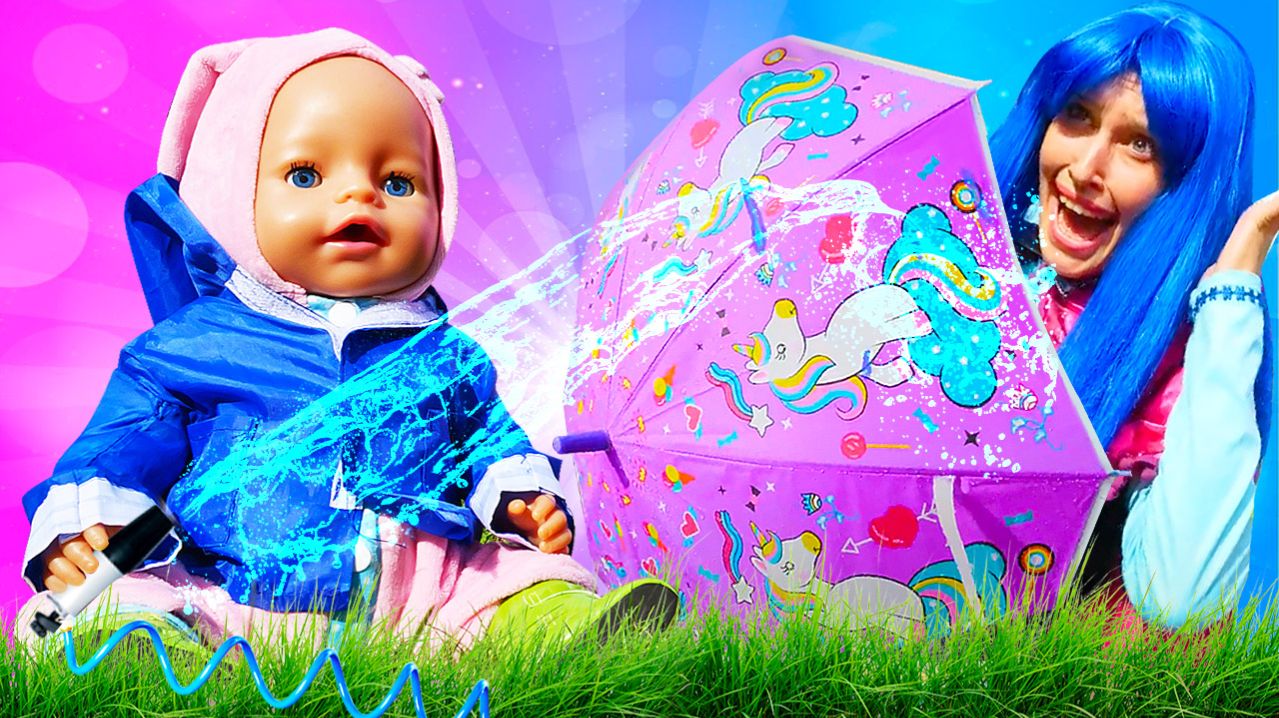 Вредные Принцессы и Бэби Бон Эмили попали под дождь! 😯☔Веселые видео для детей