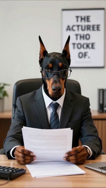 Собака в костюме: необычный бизнес-менеджер #собака #бизнес #юмор