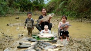 БОЛЬШОЕ ВИДЕО: 100 дней; сбор гигантской рыбы и батата для продажи — приготовление рыбы на гриле.
