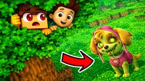 😱 Я СПРЯТАЛСЯ С РАЙДЕРОМ В ДЕРЕВЕ ОТ СКАЙ ЗОМБИ В МАЙНКРАФТЕ