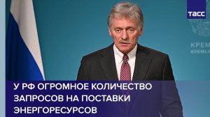 Песков: у РФ огромное количество запросов на поставки энергоресурсов