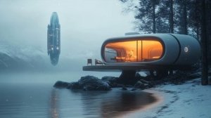 Pioneers： Relaxing SciFi Ambient Music 🎧❄️ for Snowy Winter Days (Calming White Noise)-(1080p25)