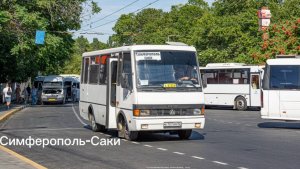 Поездка на автобусе БАЗ-А079.07 «Эталон» 2005 г.в, Маршрут Симферополь-Саки