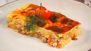 Запеканка с мясом