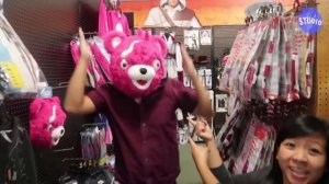 Halloween Shopping for Costumes ! Trying on Fortnite + Superhero Costumes !