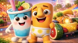 Фруктовая гоночная битва 🚗🍓 | Гоночное приключение Жёлтого Тунг Тунга и Сине-белого Мохито