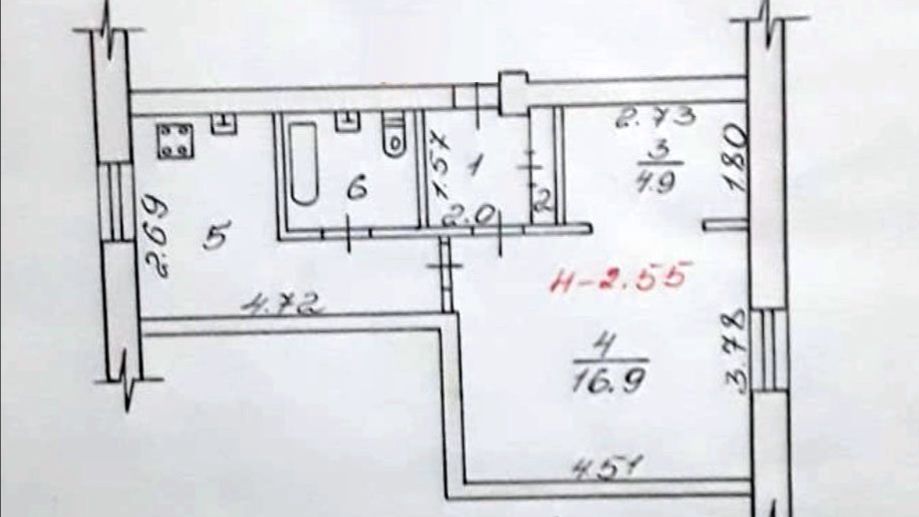 🏠 Волгоград, Дзержинский р-он, продаётся 1-ком. квартира по пр. Жукова, 123.