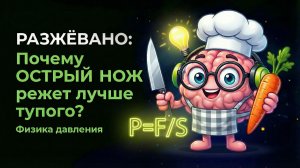 Почему острый нож режет лучше тупого? Не все так очевидно!