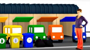 4 машинки убирают мусор 🗑️♻️ Для чего нужен мусоровоз?