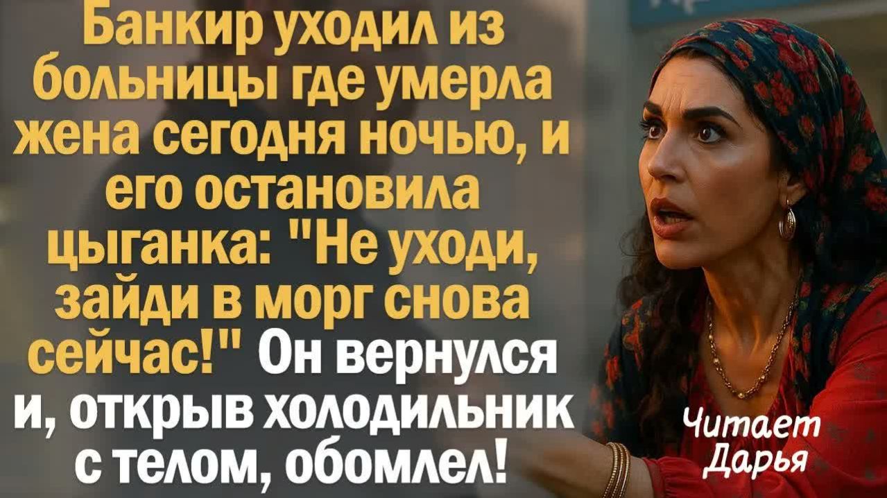 Истории из жизни. Слушать истории. Уходя из больницы где умерла жена сегодня ночью, Банкира