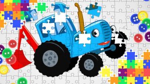 Синий трактор и его коллекция пуговиц — детское хобби