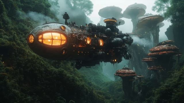 Nautilus： SciFi Ambient Music & Soundscape 🎧✨for A Relaxing Steampunk Journey (Soothing White Noise