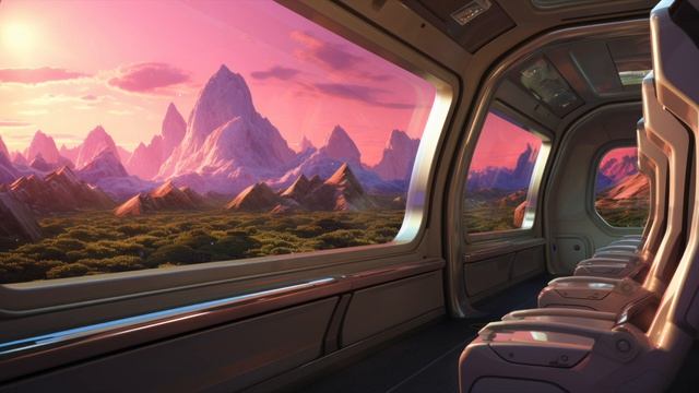 Journey - Mesmerising Trip Across Enceladus - Soothing Space Ambient Music For Traveling-(1080p25)