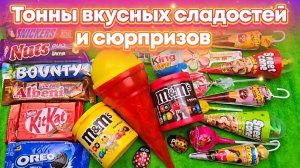 😍 ASMR: Открываем леденцы, конфеты, шоколад и желейные сладости! Залипательное видео