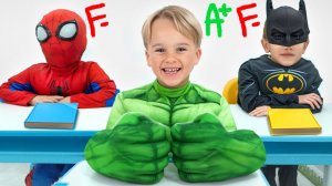 3. Крис и Майк тренируются в школе супергероев!