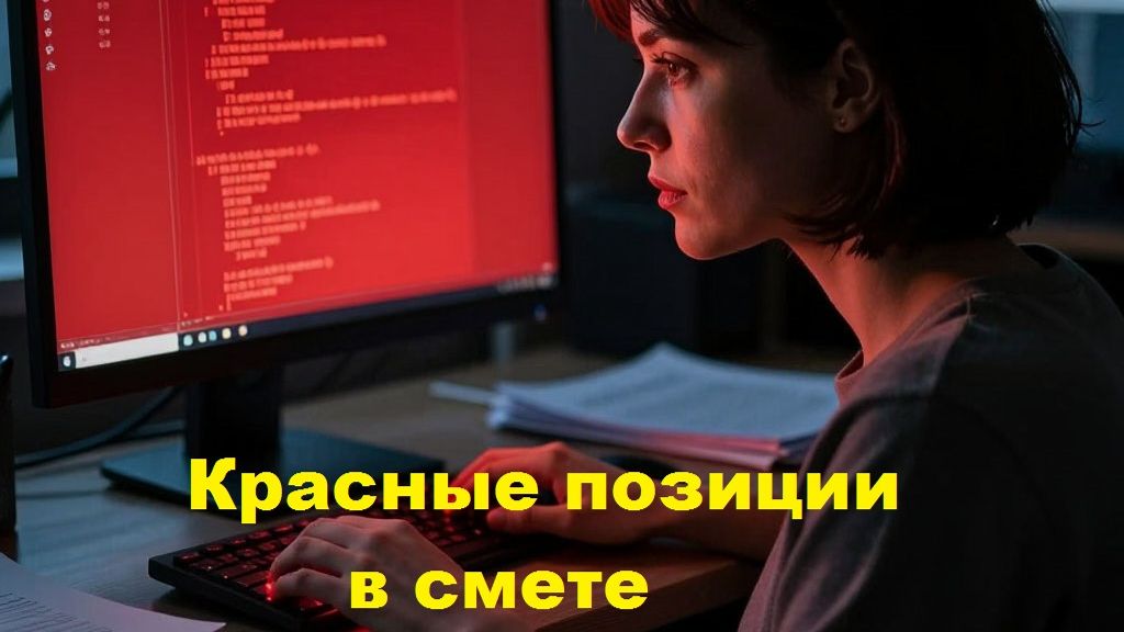 Что делать с красными позициями в смете