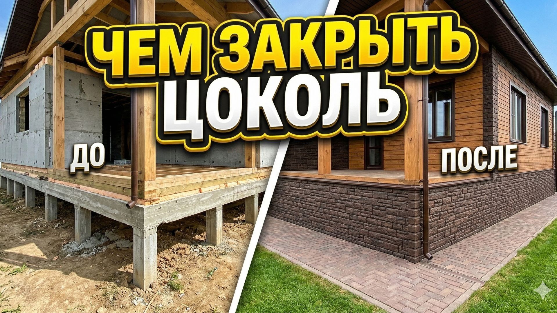 Чем закрыть цоколь на свайном фундаменте? Отделка фасадными панелями......