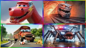 МУЛЬТИКИ ПРО МАШИНКИ 🦖 МАКУИН ДИНОЗАВР Против ПАРОВОЗИКА ТОМАСА И МОНСТР ТРАКА — Мультик для детей