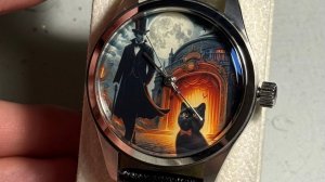 Дмитрий Бродниковский-Часы Мастер и Маргарита эмаль (сапфир+сталь)