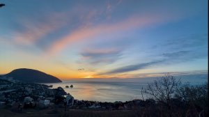 Гурзуф встречаем рассвет.Вид на Аю-Даг «Веселые лягушки» Крым март 2026