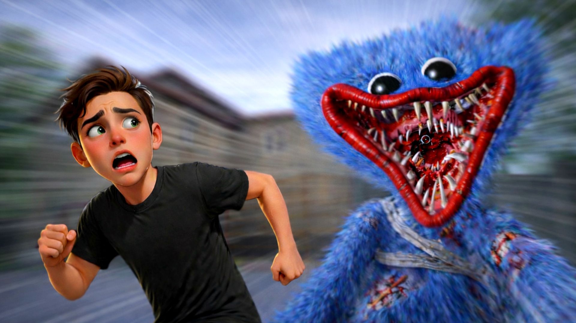 Холи Баам Стал Хаги Ваги и Хочет Скушать Скулбоя! Poppy Playtime Мод на Игру Побег от Блогера!