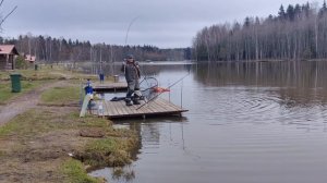 поимка форели