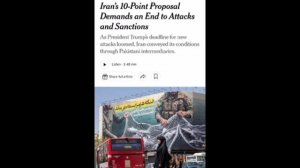 ‼️🇮🇷🇺🇸Иран передал США 10-пунктный план завершения войны, - New York Times.

▪️Тегеран через пак