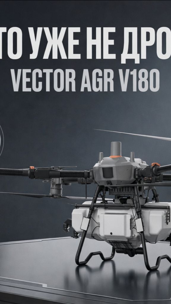 Самый мощный агродрон 180 литров? Vector AGR V180 — новый уровень обработки полей смотреть онлайн