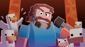 Лавовая курица — анимация из Minecraft