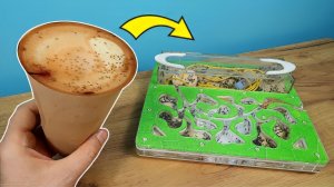 Стакан с Мухами для моих Муравьев! Что случилось с муравьиной канатной дорогой