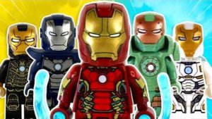 Я собрал все костюмы Железного человека из конструктора ЛЕГО…
