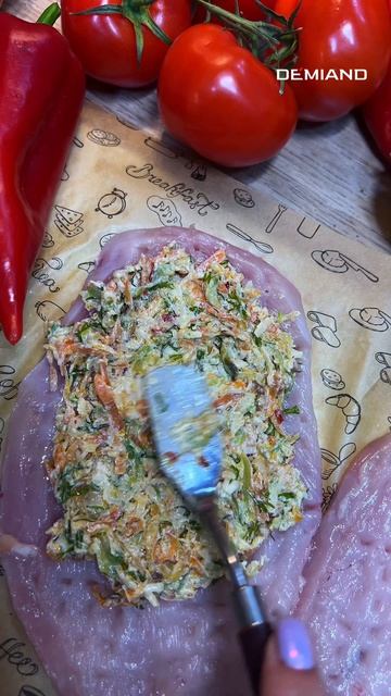 Рулетики «Весенние» с овощной начинкой!