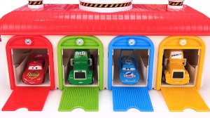 Мультики для детей. Мультики про машинки. Гараж и цветные машинки. Мультики для мальчиков